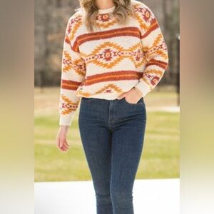 Simply Southern Tribal Sweater|XL